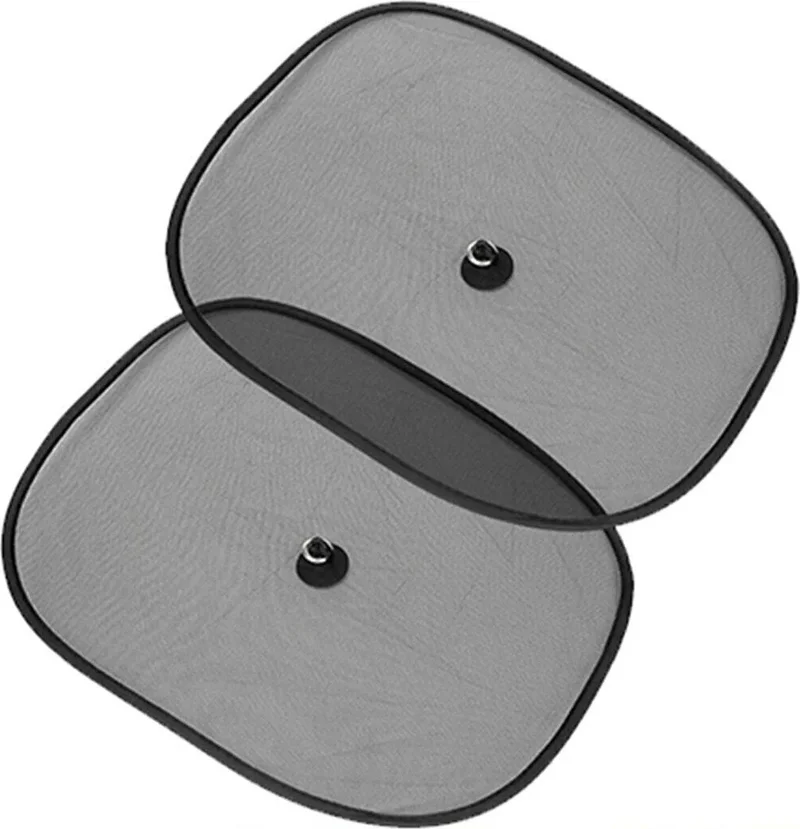 سوجيكس Vehicle Rear Side Window Sunshade Auto Curtain Set with Suction Cup Vehicle Curtain 2 Pieces