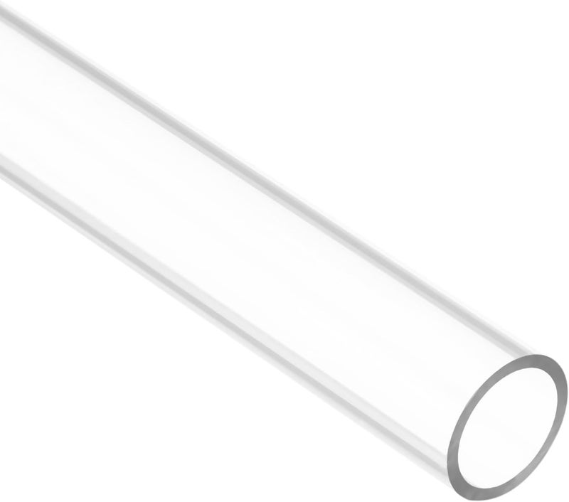 uxcell 2pcs Clear Rigid Tubing Pipe 12mm ID x 15mm OD 1Ft(305mm) Round Plastic Polycarbonate Tube - Image 3