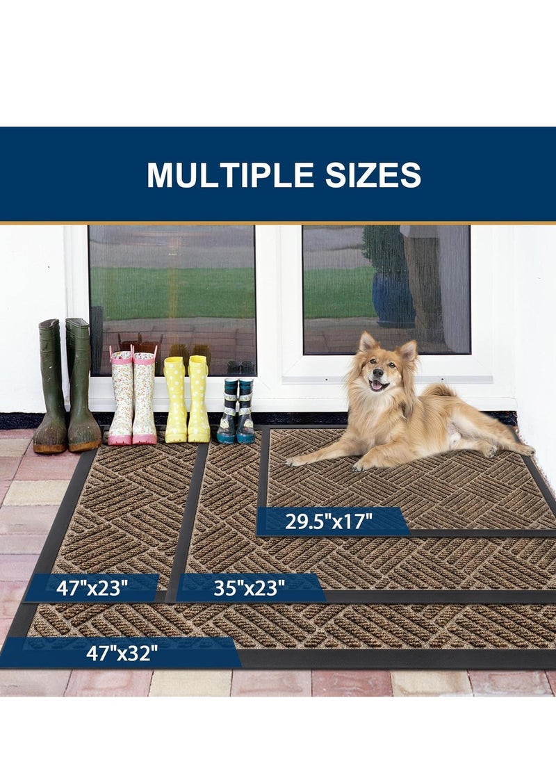 TRASSLE Front Door Mat,Entrance Doormat Super Absorbent Moistureproof Door Mat,Indoor Outdoor Door Mat Thick Durable Rubber Backed, Welcome Mat for Home Front, Hallway,Patio  - Image 5