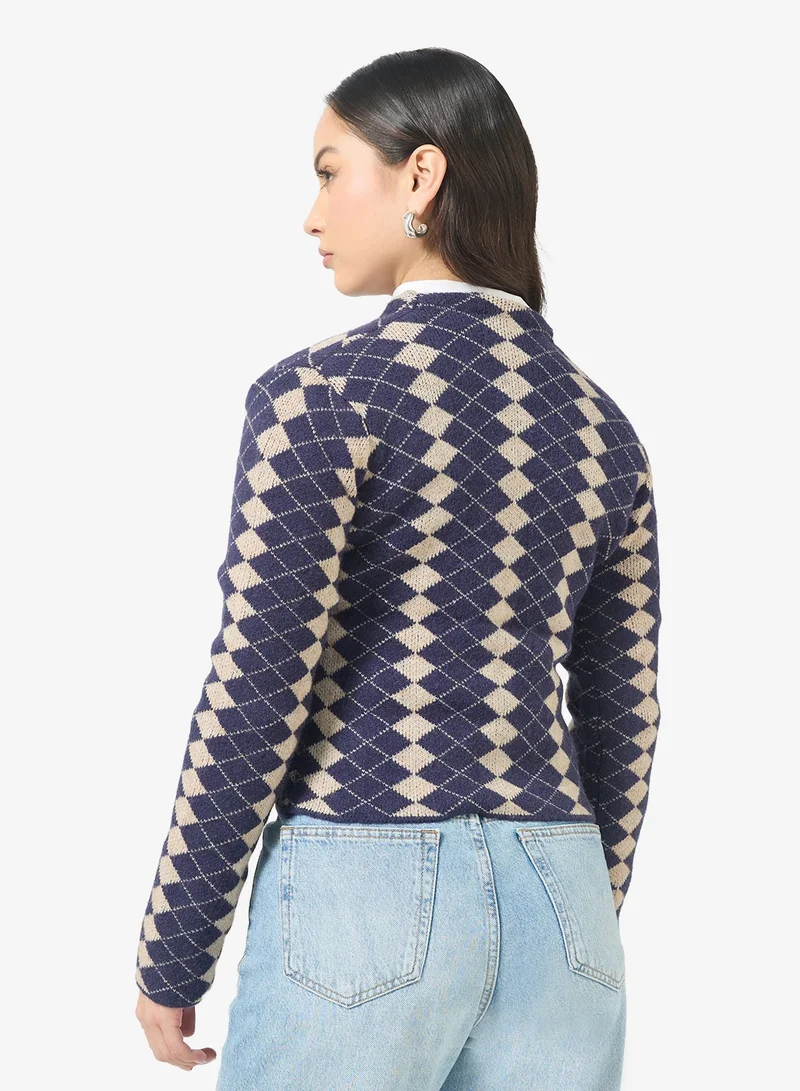 جينجر كارديجان أكريليك محبوك