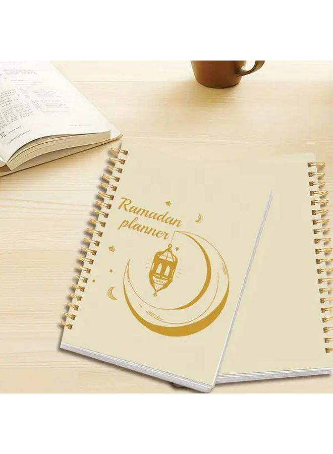 3pcs A5 Ramadan Planner Notebooks Crescent Moon Mosque Design - Image 5