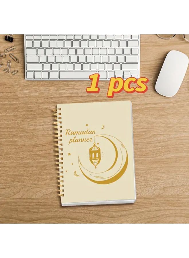 3pcs A5 Ramadan Planner Notebooks Crescent Moon Mosque Design - Image 4