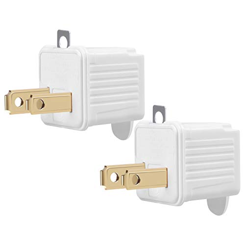 TENINYU Grounded Adapter 3-Prong to 2-Prong Outlet Converter - 3 Pin to 2 Pin Plug Socket Adapter Extension for Electrical Cord, Household, Workshops, Industrial, Machinery (2 Pack) - Image 3
