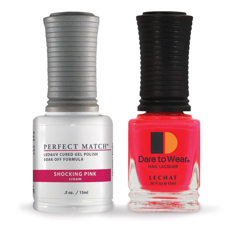 LeChat Perfect Match Gel Polish, Shocking Pink, 0.5 Fl Oz (PMS45) - Image 1