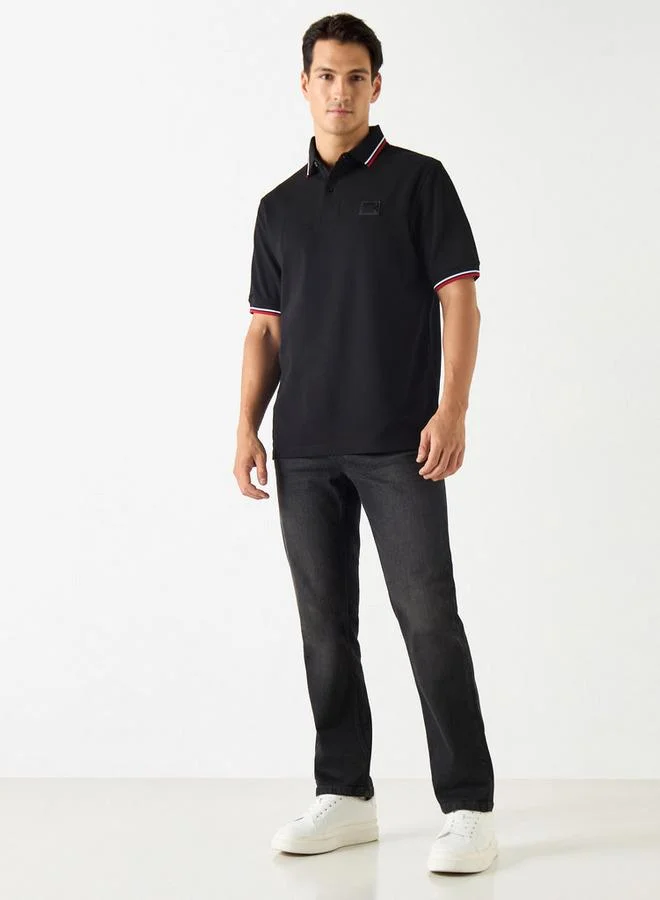 Emperor  Emperor Solid Polo T-shirt with Short Sleeves for Men | Best Price UAE