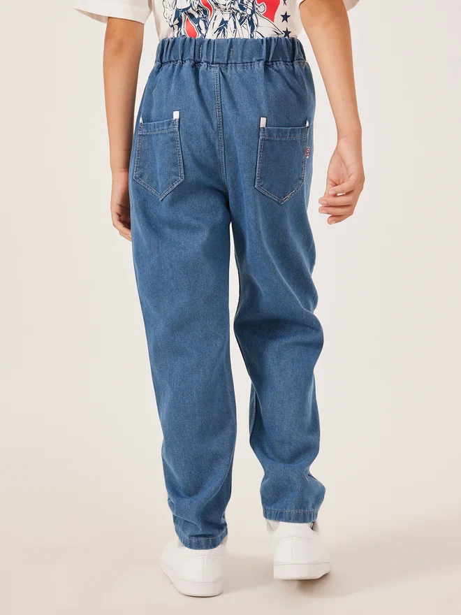 Styli Styli Light Blue Denim Jeans for Boys