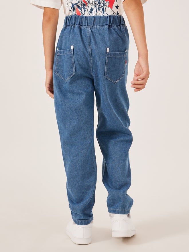 Styli Styli Light Blue Denim Jeans for Boys  - Image 4