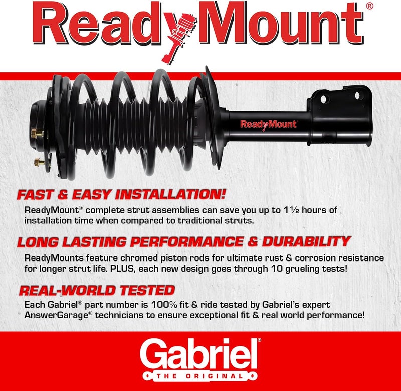Gabriel G57035 Ultra ReadyMount Front Right Complete Strut Assembly for 02 Nissan Sentra CA, 02-06 GXE Sport, 02-06 XE, 03-04 LE, 04-06 Base, 04-06 GXE, 04-06 S, 06 XE SE Edicion Especial (1 Pack) - Image 4
