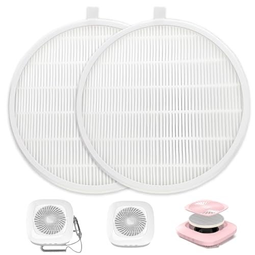 Mecefeno Nail Dust Collector Filter, Replacement Filters Compatible with MelodySusie Nail Dust Collectors Models SPro/XC320J Reusable Dust Filter for Nail Dust Vacuum Machine, Nail Salon, Home Use - 2 pack - Image 1