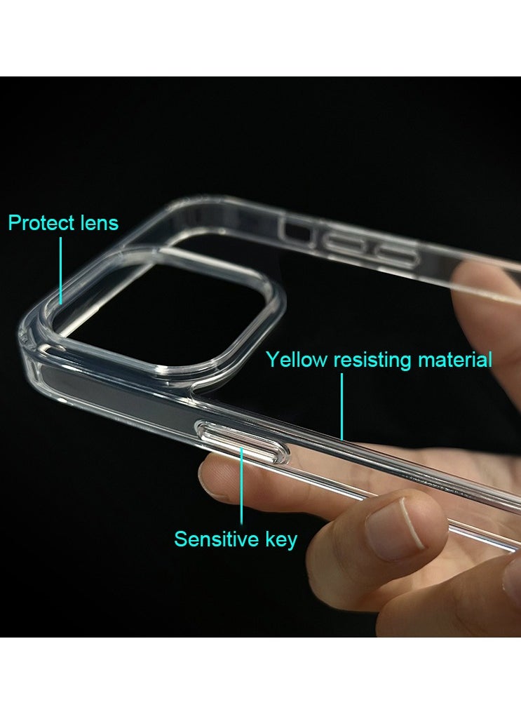 15 Pro Max Magsafe Case Clear【N52 Stronger Magnets】【Shockproof Military-Grade Protection】Anti-Yellow&Anti-Scratch, Magnetic Magsafe Cover for iPhone 15 Pro Max 6.7inch Clear - pzsku/ZCB5EC0788F13F91AED2AZ/45/_/1711013146/fe44947c-a525-4a5c-a238-489a3864a91f