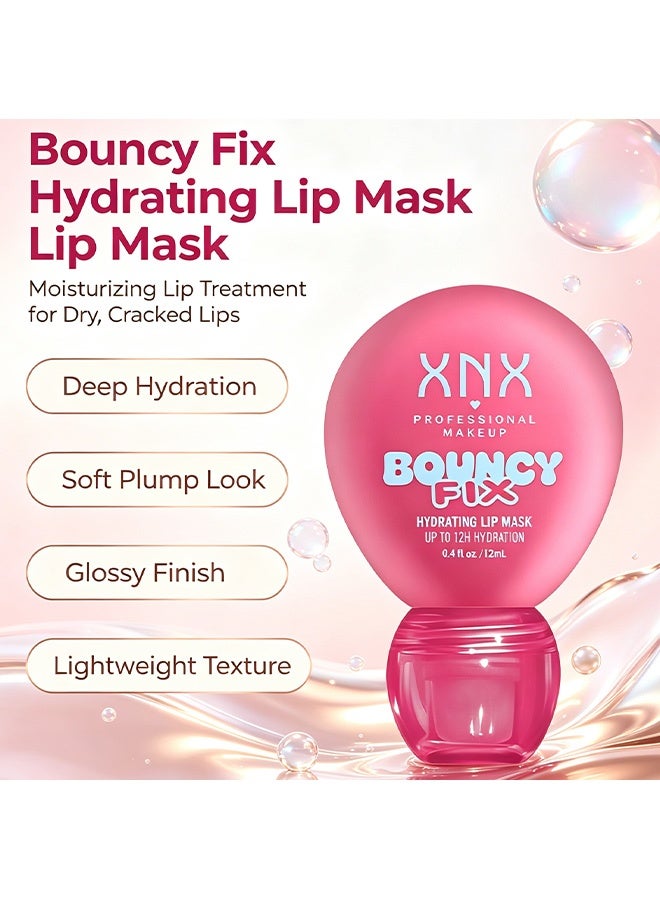 XNX Hydrating Lip Mask,Bouncy Fix,Hyaluronic Acid Lip Sleeping Mask Up To 12H Hydration for Dry Chapped Lips Lip Night Care Treatment 12ml,05# - Image 3