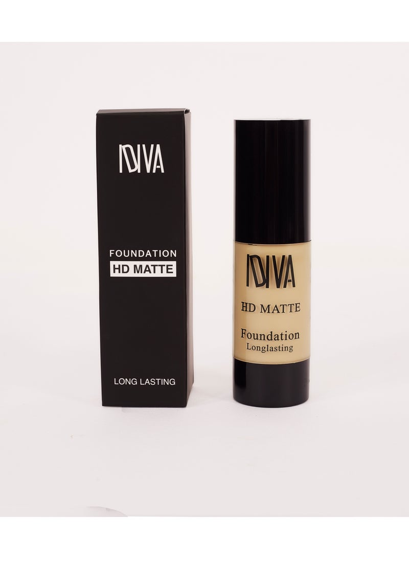 IDIVA - HD Matte Foundation, Full Coverage, Long Lasting up to 16 H - Image 1