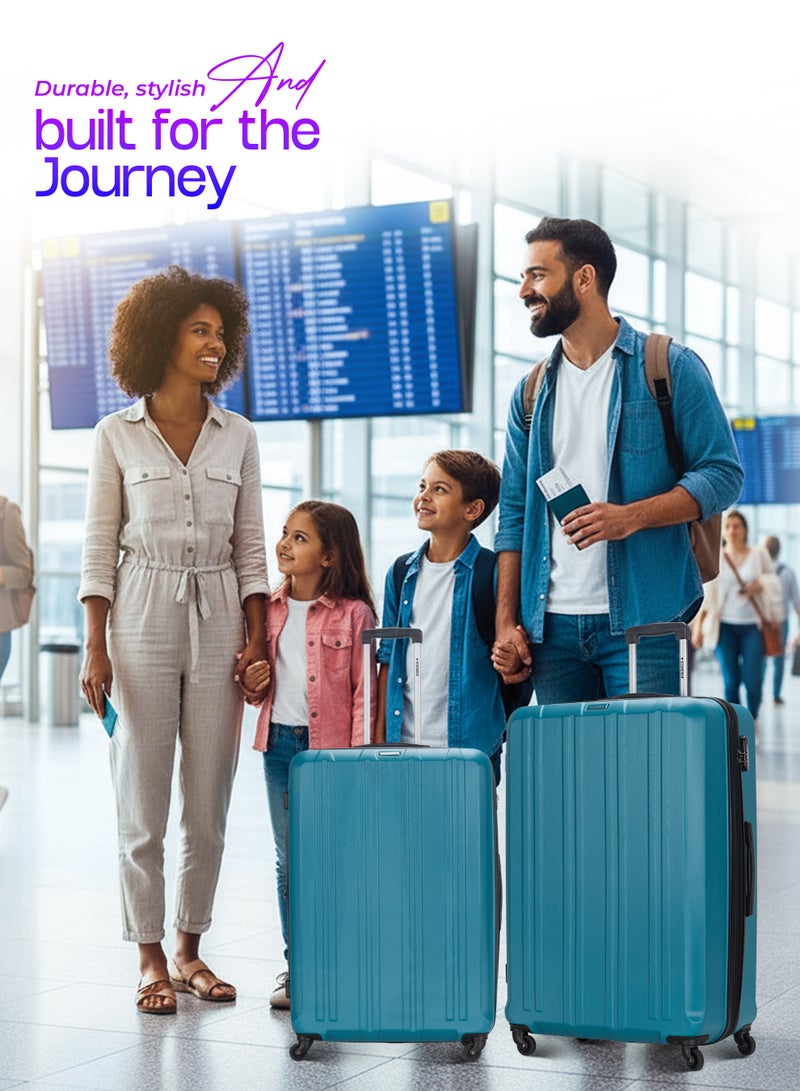 ستارجولد 4 عبوات من عربة أمتعة مقفلة ذات رقم دوار للجانب الصلب - Image 5