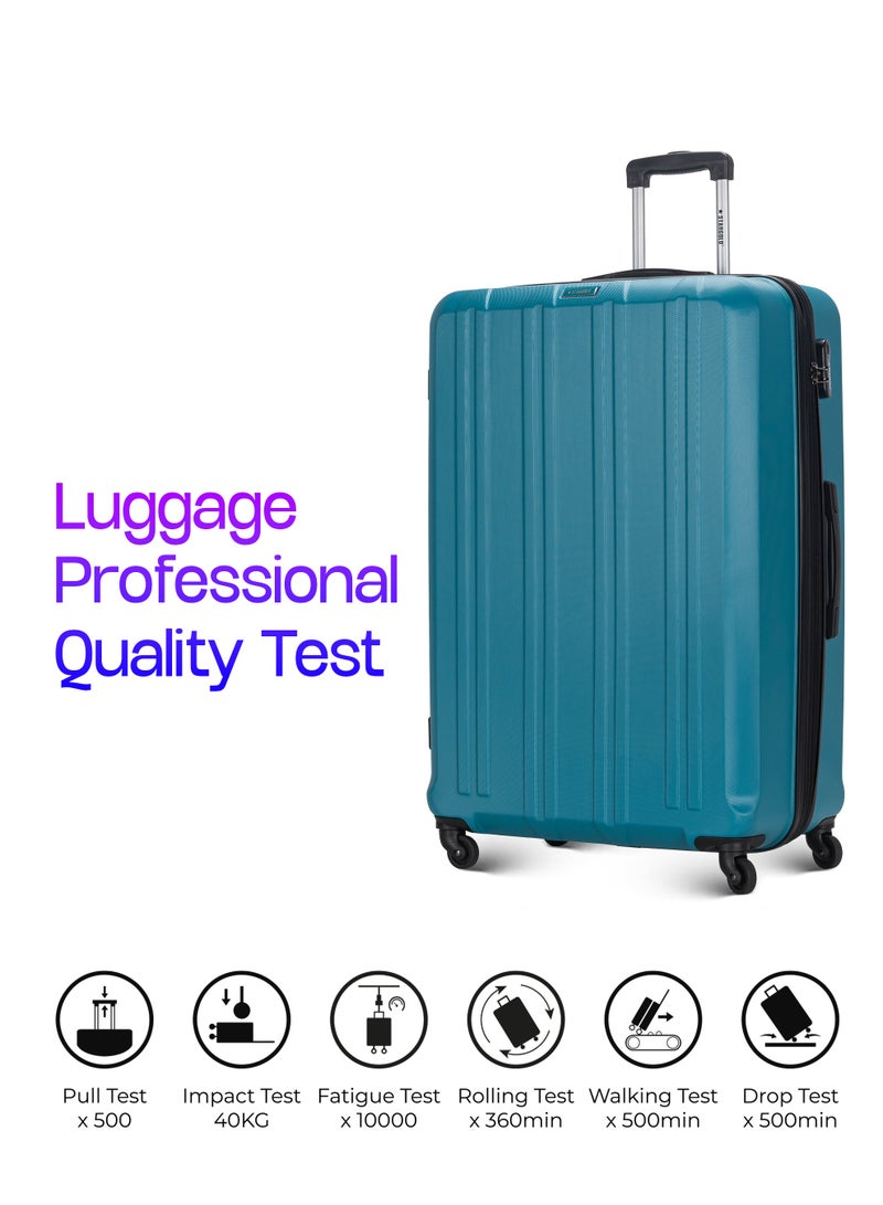 ستارجولد 4 عبوات من عربة أمتعة مقفلة ذات رقم دوار للجانب الصلب - Image 4