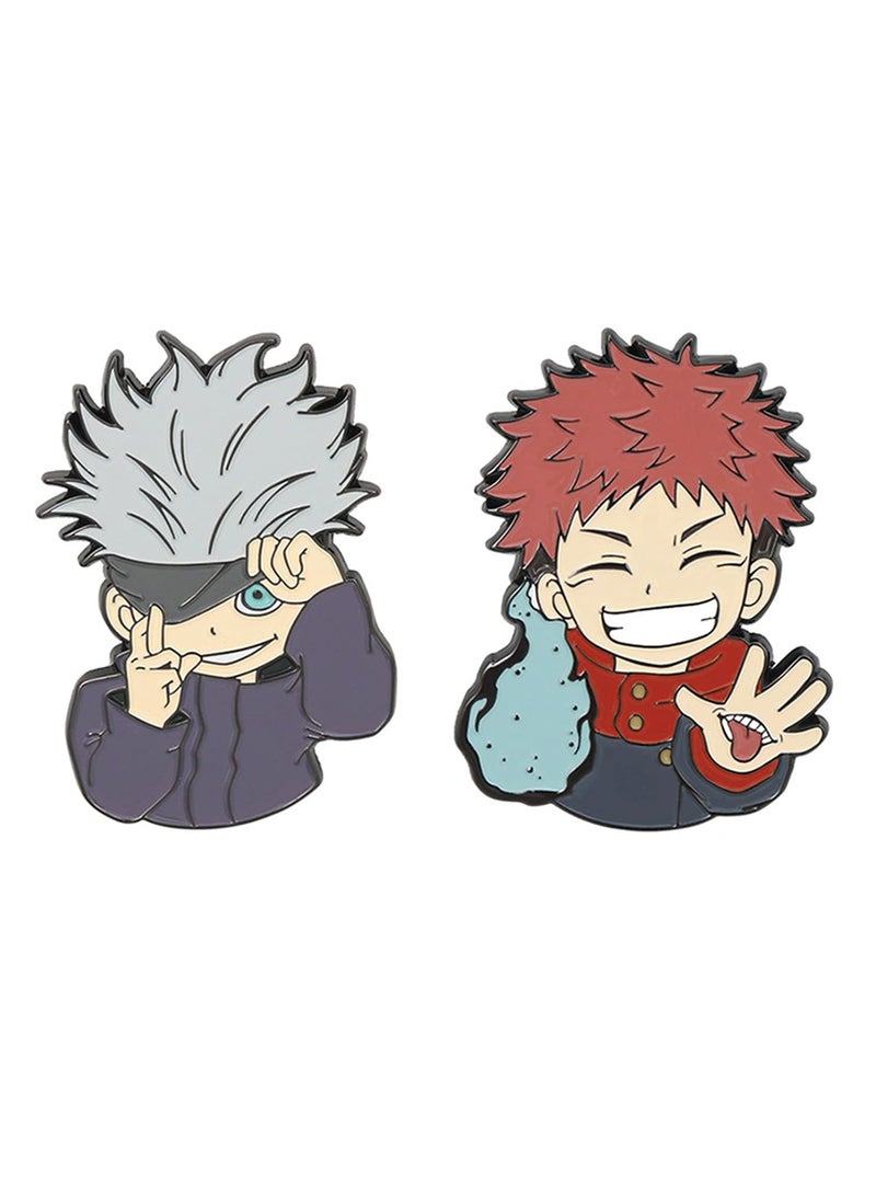 Jujutsu Kaisen Fushiguro Megumi Itadori Yuji Badges Brooches Pins Anime Cartoon Figure Enamel Pin - Image 1