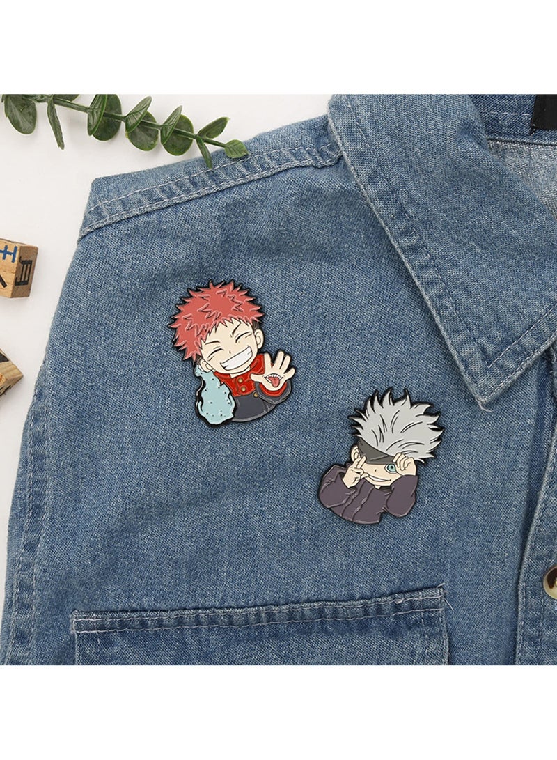 Jujutsu Kaisen Fushiguro Megumi Itadori Yuji Badges Brooches Pins Anime Cartoon Figure Enamel Pin - Image 2