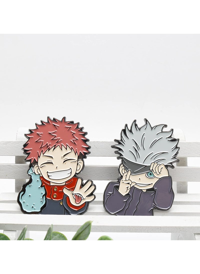 Jujutsu Kaisen Fushiguro Megumi Itadori Yuji Badges Brooches Pins Anime Cartoon Figure Enamel Pin - Image 5