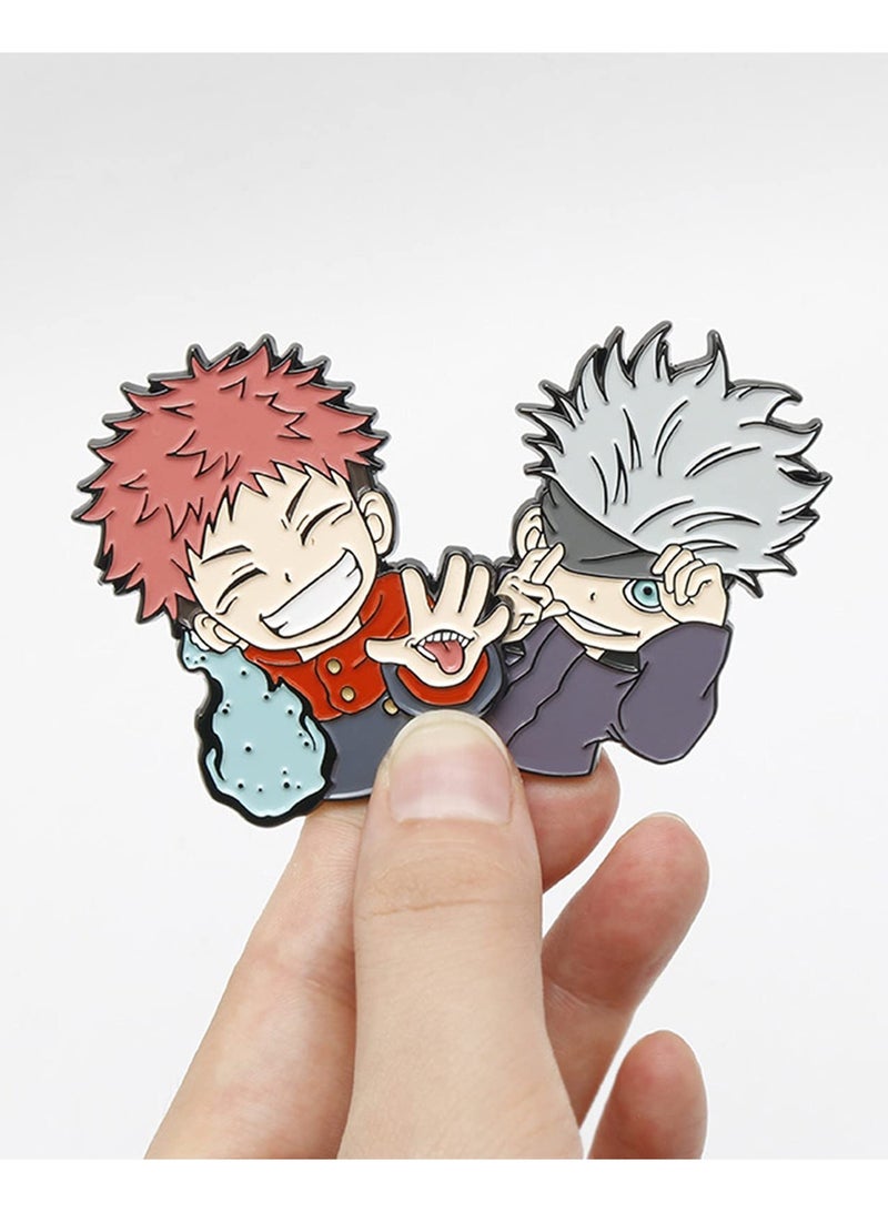 Jujutsu Kaisen Fushiguro Megumi Itadori Yuji Badges Brooches Pins Anime Cartoon Figure Enamel Pin - Image 3