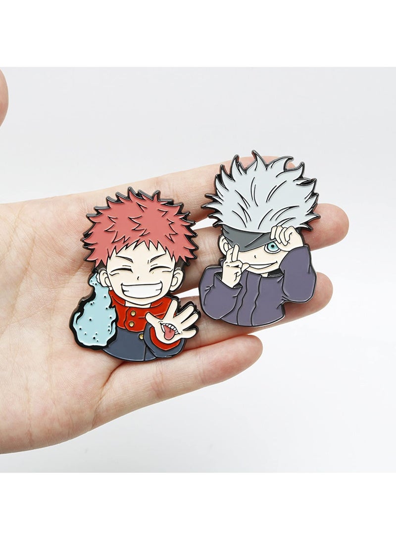 Jujutsu Kaisen Fushiguro Megumi Itadori Yuji Badges Brooches Pins Anime Cartoon Figure Enamel Pin - Image 4