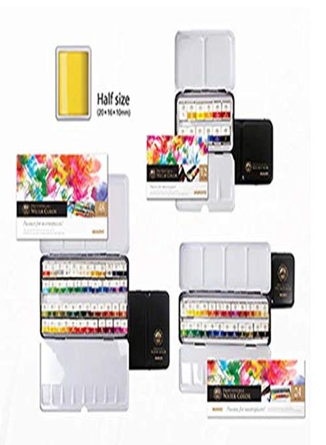 MUNGYO Professional Watercolor Set, Tin Case, 12 Count - Image 4