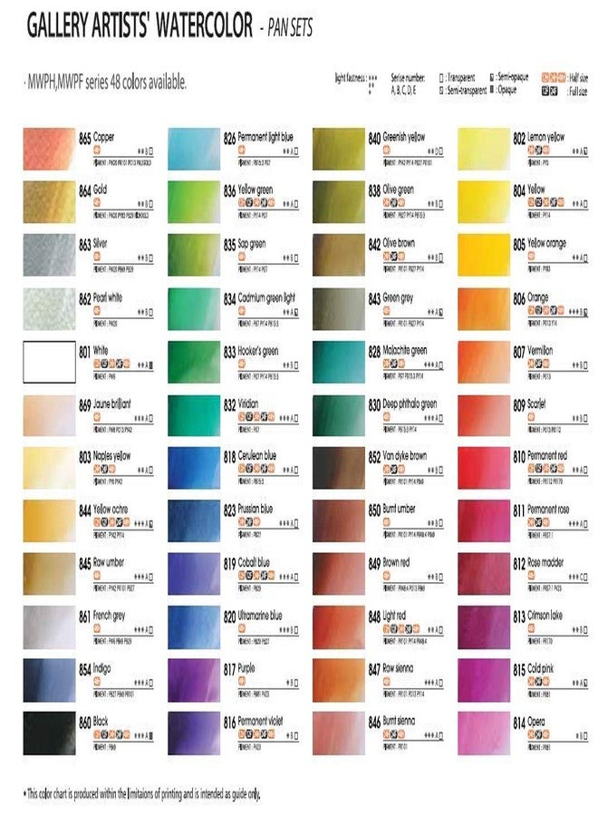 MUNGYO Professional Watercolor Set, Tin Case, 12 Count - Image 5