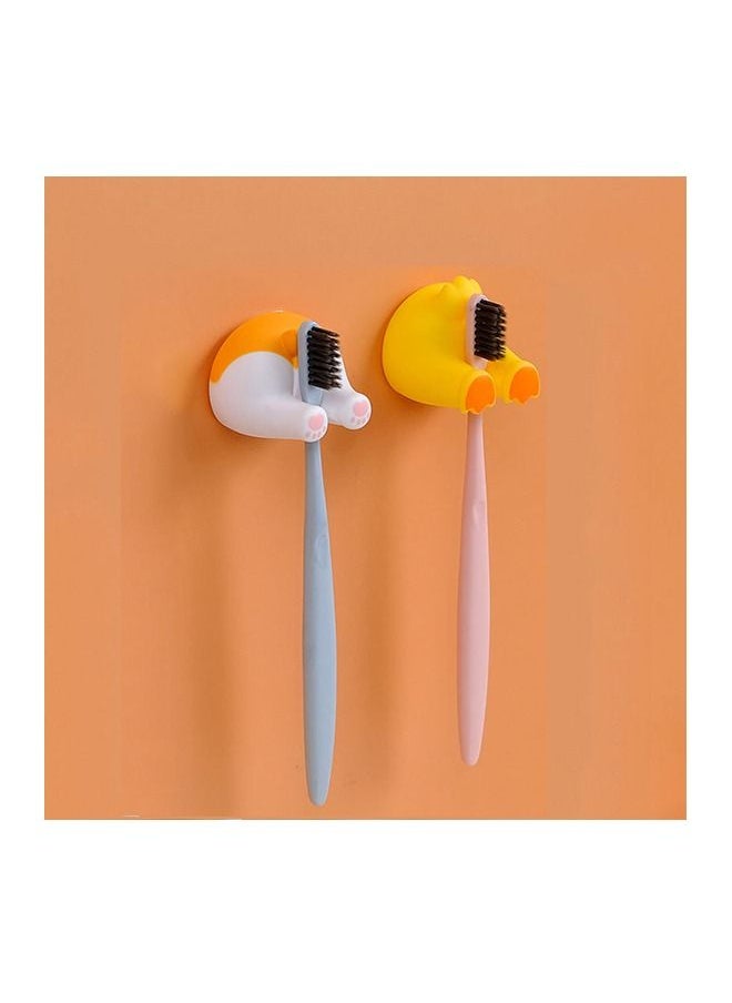 Generic 2Pcs Animal Tail Hook, Cable Holder, Washcloth Holder, Towel Hooks, Toothbrush Hooks, Key Holder, Wall Decoration, Bath Decoration (Corgi & Duckling)  - Image 2