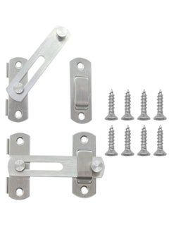 Y&D Door Lock, Stainless Steel Gate Latches, Flip Lock Latch, Safety Bolt Latch Suitable for and Window, Barn Coop, Garden, Household, Bathroom(Silver)  - Image 1