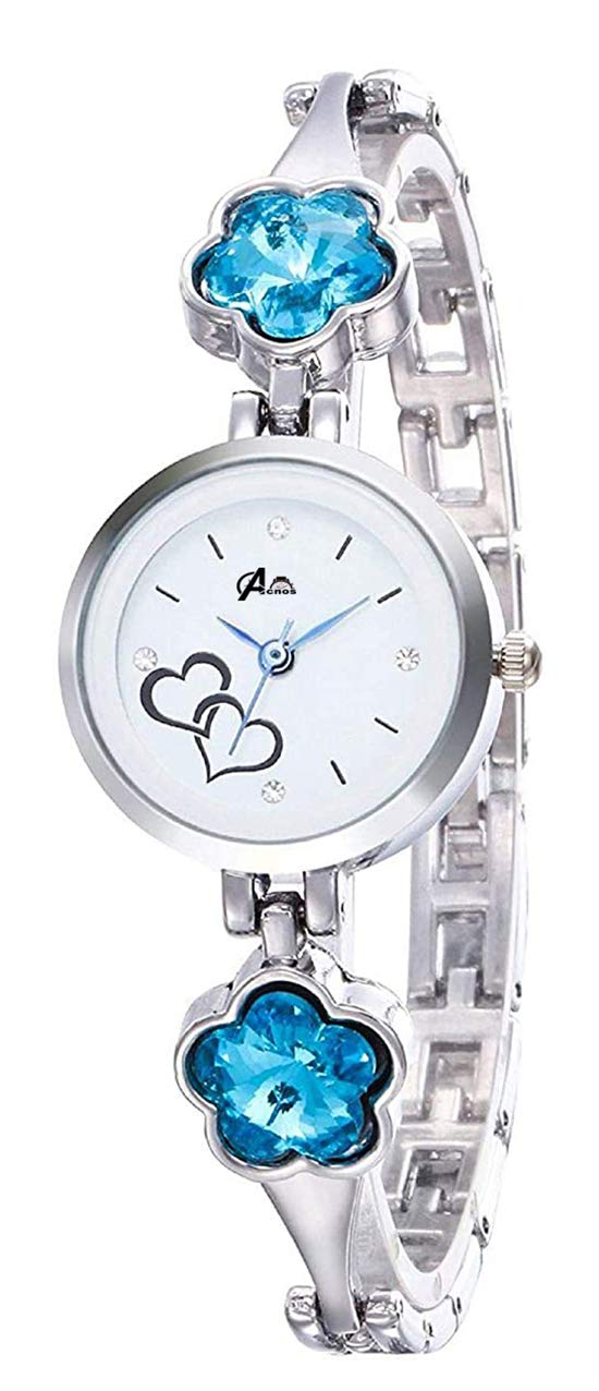 Acnos® Premium Luxury Analogue Girl's Stainless Steel Watch(Multicolour Dial Womens Standard Colored Strap) (Pack of 2) - Image 3