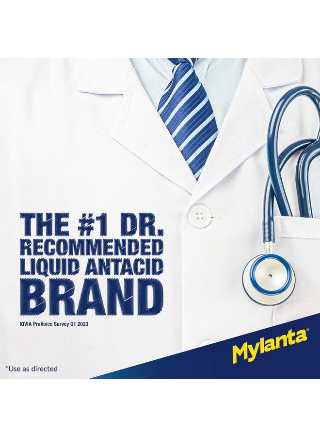 Mylanta Mylanta Heartburn and Gas Relief, Liquid Antacid, Coat & Cool Formula, Mint Chocolate Flavor, 12 Fl Oz  - Image 5