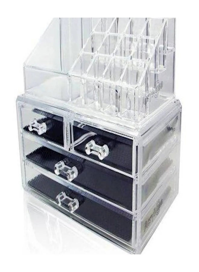 Loquat Make-Up Organizer Clear/Black - Image 1