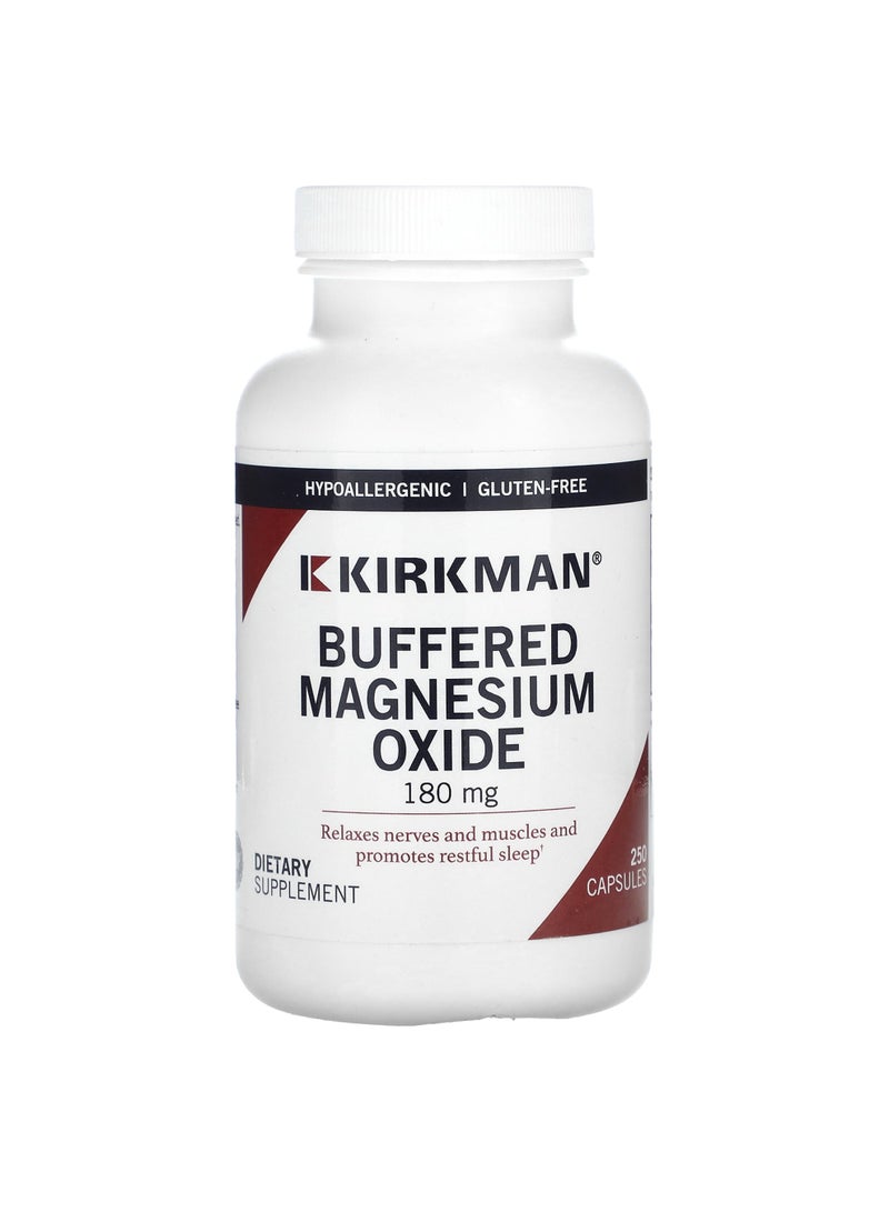 Kirkman Labs Buffered Magnesium Oxide, 180 mg, 250 Capsules