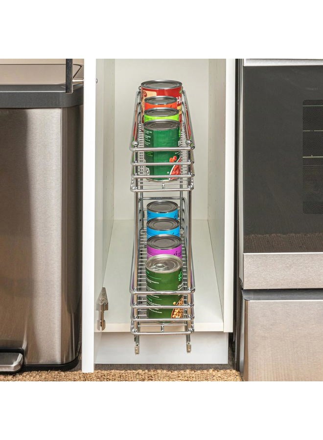 Household Essentials Glidez Narrow Sliding Organizer, 5", Chrome - Image 4