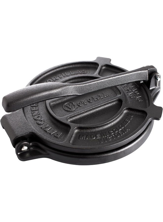 Victoria Victoria Cast Iron Tortilla Press and Pataconera, Original Made in Colombia, Seasoned 8"  - Image 2