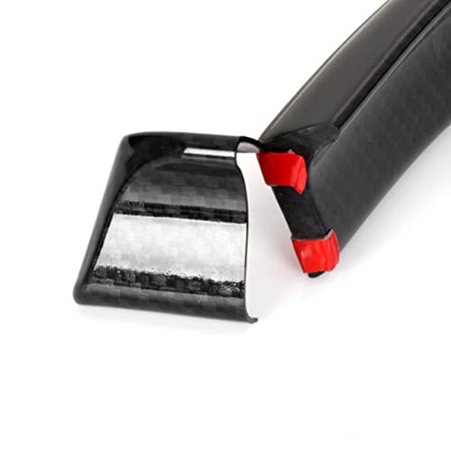 ECCPP Carbon Fiber Spoiler Wing Rubber Rear Roof Trunk Molding Lip Sport Wing Glossy Lip Trim 3D Universal fit for Ford for Lincoln for Chevy for Chrysler for Mazda for Toyota for Mercury Series - Image 3