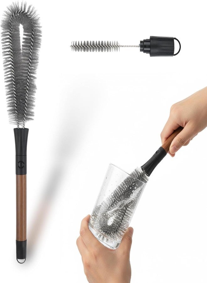 VATTU Bottle Cleaning Brush, Cleaning Brush, Kitchen Brush with Detachable Crack Brush for Wide Mouth Bottles Blenders Wide Water Vases - Image 1