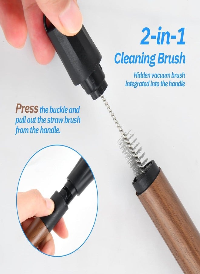 VATTU Bottle Cleaning Brush, Cleaning Brush, Kitchen Brush with Detachable Crack Brush for Wide Mouth Bottles Blenders Wide Water Vases - Image 3