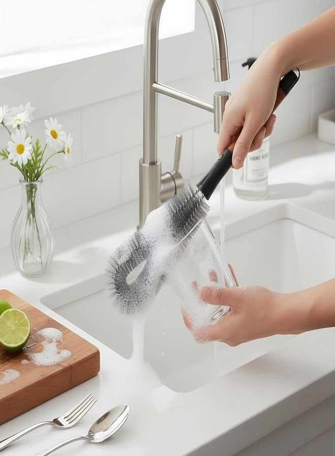 VATTU Bottle Cleaning Brush, Cleaning Brush, Kitchen Brush with Detachable Crack Brush for Wide Mouth Bottles Blenders Wide Water Vases - Image 5
