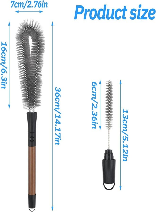 VATTU Bottle Cleaning Brush, Cleaning Brush, Kitchen Brush with Detachable Crack Brush for Wide Mouth Bottles Blenders Wide Water Vases - Image 2
