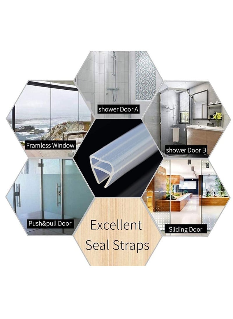 ABBASALI - Door Bottom Slide Threshold Waterproof Strip Weather Rubber Shower Door Seal - Image 1