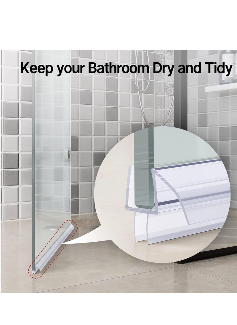 ABBASALI - Door Bottom Slide Threshold Waterproof Strip Weather Rubber Shower Door Seal - Image 1
