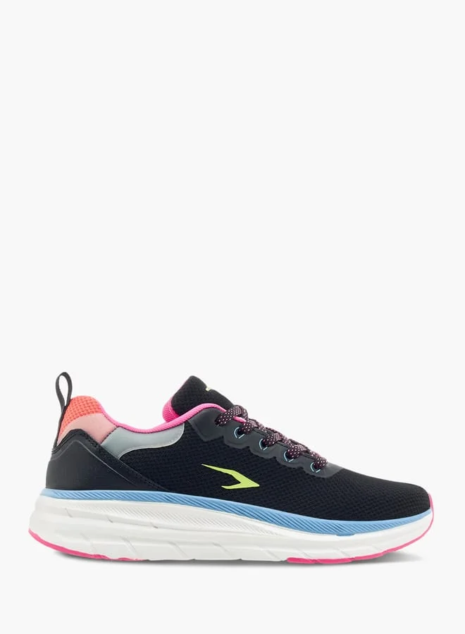Dash Women Colourblock Sports Shoes with Lace-Up Closure