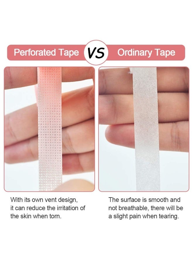 KHAJUL 2 Rolls Eyelash Extensions Tape, Eye Tape for Lash Extension Breathable Micropore Fabric Tape for Eyelash Extension Supplies (9m/10 Yards) - Image 2