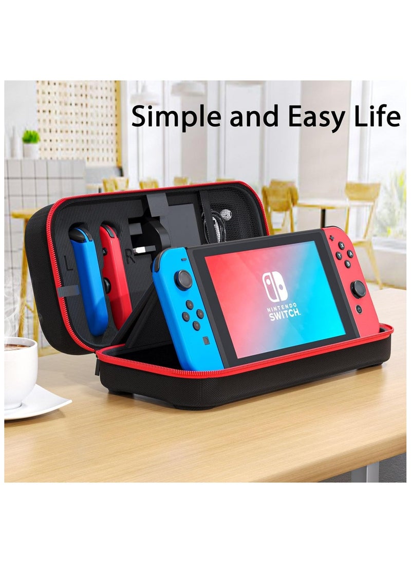 Generic - Durable Hard Carrying Case for Switch and Switch OLED, Protective Storage Case with Space for 20 Games, Console, and Accessories - Perfect for On-the-Go Gaming! - Image 1