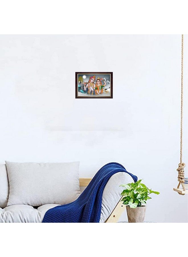 Dharvika Innovations Dharvika Innovations Radha Krishna Photo Frame Big Size Home Decoration with Sparkle Coated Lamination (14x20 Inch) - 20530 - Image 4
