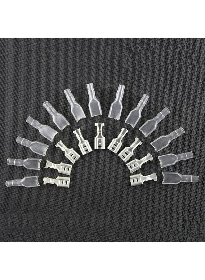 Generic - 500x 6.3mm Crimp Terminal Female Spade Connector + Case (500 pcs in one packaging, the price is for 500 pcs) - Image 1