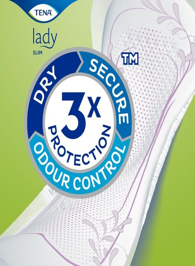 TENA Lady Slim Style | Incontinence Lady Normal Liners | Upto 12 Hrs Dryness | Bladder Control Pads | Triple Protection from leaks, odour and moisture | Breathable Textile | Length 27.5 cm | 12 Units - Image 2