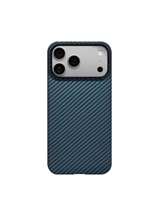 PITAKA iPhone 17 Pro Max Ultra-Slim Case 1500D Black/Blue (Twill) - Image 1