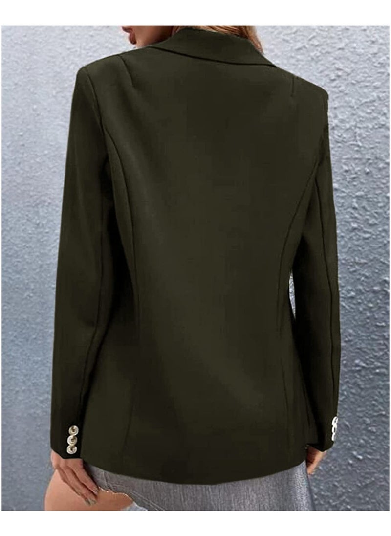 Shougu New Women's Casual Long Sleeved One Button Suit Jacket  - Image 2