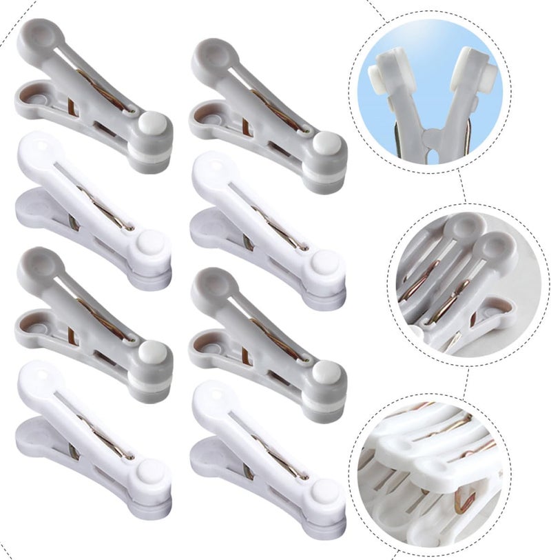 32pcs Windproof Clothes Drying Clips Socks Drying Clip Plastic Clothespins Multipurpose Household Quilt Clamps for Laundry and Travel - Image 3