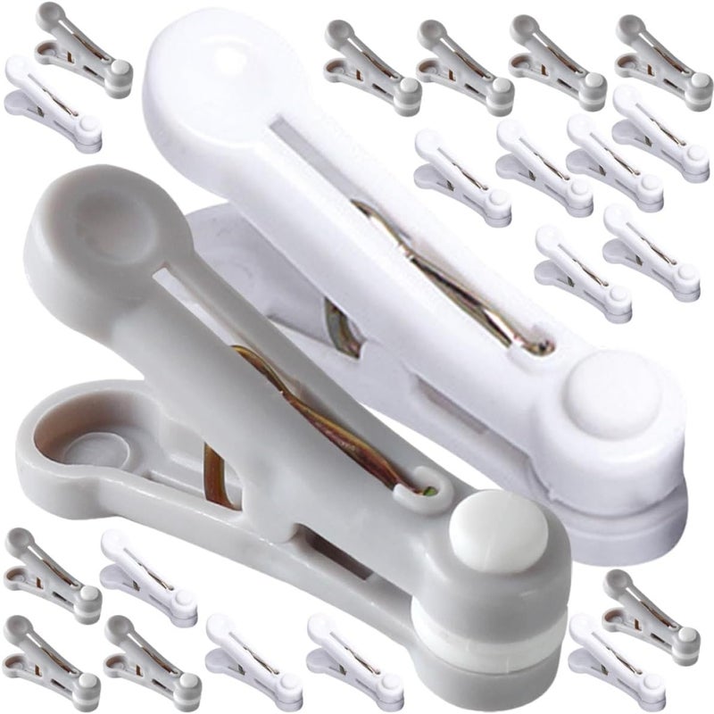 32pcs Windproof Clothes Drying Clips Socks Drying Clip Plastic Clothespins Multipurpose Household Quilt Clamps for Laundry and Travel - Image 1